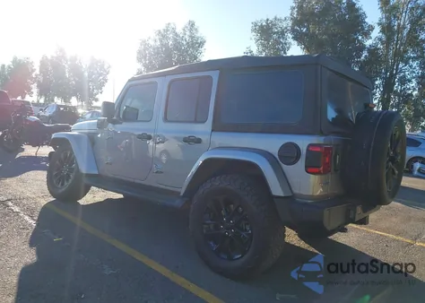 2021 Jeep Wrangler 4Xe Unlimited Sahara 4X4 из США, поврежденный, VIN 1C4JJXP65MW716657